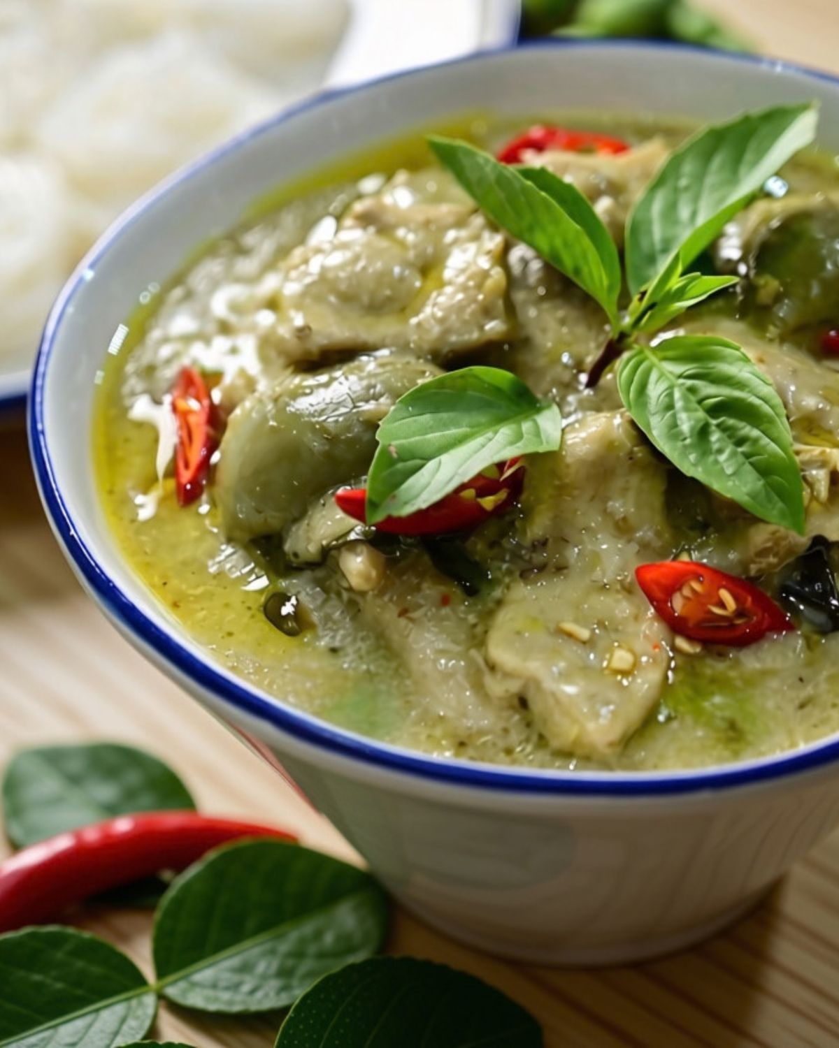 Chang Thai Kitchen の料理。グリーンカレー